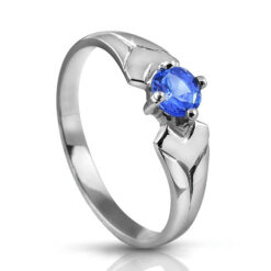Златен пръстен със скъпоценен камък сапфир YP0343