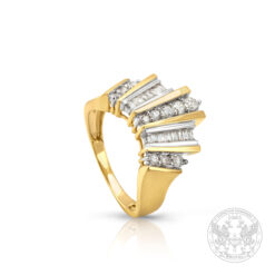 Златен пръстен с 0.50ct. диаманти BR4148