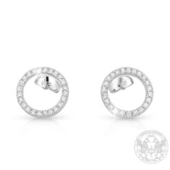Обеци бяло злато с 0.36к Диаманти