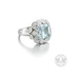 Бутиков пръстен с Аквамарин и странични брилянти